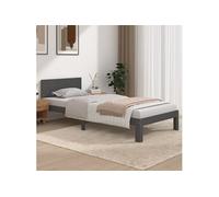 Cadre de Lit Bois Massif 150x200 cm Adulte Chambre Double Sommier vidaXL