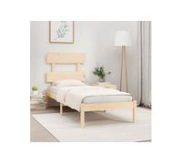 Bedframe massief hout 75x190 cm3104633