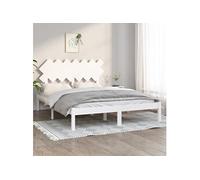 Bedframe massief hout wit 140x200 cm3104869