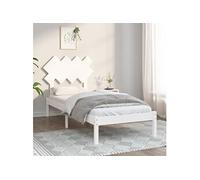 Bedframe massief hout wit 90x190 cm3104834