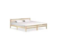 vidaXL – Cadre de lit sans matelas en bois de manguier massif 200 cm 288429
