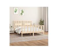 Bedframe met hoofdbord massief grenenhout 160x200 cm3188176