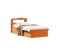 Cadre de Lit et Tête de Lit Adulte Sommier Chambre Intérieur Bois de Pin vidaXL