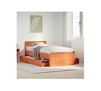 Cadre de Lit sans Matelas avec Tête de Lit Sommier Chambre Intérieur vidaXL