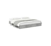 vidaXL Cadre de lit avec tiroirs sans matelas gris béton 180x200 cm