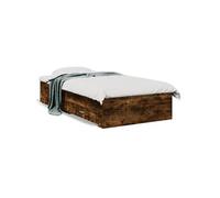 Bedframe met lades bewerkt hout gerookt eikenkleurig 90x200 cm3280430