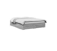 Bedframe met lades bewerkt hout grijs sonoma eiken 150x200 cm3280382