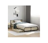Bedframe met lades bewerkt hout sonoma eikenkleurig 75x190 cm3279973