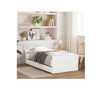 Bedframe met lades wit 90x200 cm3207371