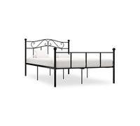 Bedframe metaal zwart 140x200 cm284526