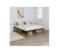 Bedframe metaal zwart 160x200 cm350849