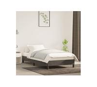 vidaXL Cadre de Lit Sommier à Lattes Lit Rembourré Cadre à Lattes Lit Simple Adulte Meuble de Chambre à Coucher Gris Foncé 100x200 cm Velours Gris https://www.fnac.com/mp48129171/vidaXL-Cadre-de-lit-Gris-fonce-100-x-200-cm-Velours/w-4?oref=df90709f-4632-5245-66cc-993383b3bcf6