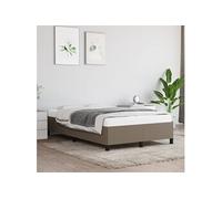 Bedframe zonder matras 120x190 cm stof taupe379512