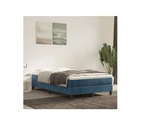 Bedframe zonder matras 120x200 cm fluweel donkerblauw3120764