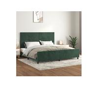 Bedframe zonder matras 200x200 cm fluweel donkergroen3125839