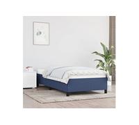 Vidaxl Cadre De Lit Bleu 80 X 200 Cm Tissu Bleu