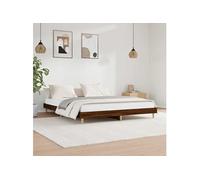 Bedframe zonder matras bewerkt hout bruin eikenkleur 120x200 cm832052