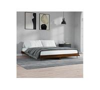 Bedframe zonder matras bewerkt hout bruin eikenkleur 120x200 cm832260