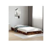 Cadre de lit chêne marron 90x190 cm bois d'ingénierie vidaXL