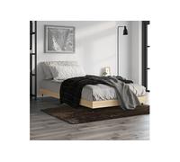 Cadre de Lit sans Matelas Double Adulte Chambre Sonoma Gris 135x190 cm vidaXL