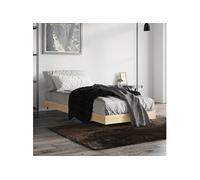 Bedframe zonder matras hout sonoma eikenkleurig 75x190 cm832208