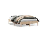 vidaXL Bedframe zonder matras massief grenenhout 150x200 cm842694 Marron G