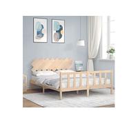 Bedframe zonder matras massief grenenhout 160x200 cm3193476
