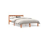 Bedframe zonder matras massief grenenhout wasbruin 120x200 cm844808