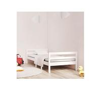 Bedframe zonder matras massief grenenhout wit 80x200 cm821630