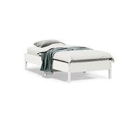 vidaXL Cadre de lit sans matelas blanc 90x190 cm bois de pin massif 842727