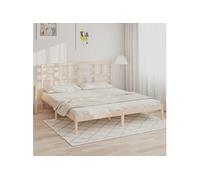 vidaXL Bedframe zonder matras massief hout 180x200 cm3105965 Marron G