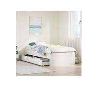 Bedframe zonder matras met lades grenenhout wit 90x200 cm3308814