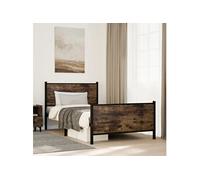 Cadre de Lit Métal sans Matelas Adulte Sommier Meuble Chambre Intérieur vidaXL