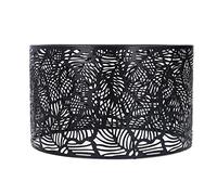 Bediffer Abat-jour Décoratif élégant pour Lampe de Table et Lampadaire, Décoration D'intérieur, E14 E27, Fer 9,84 Pouces (Noire)
