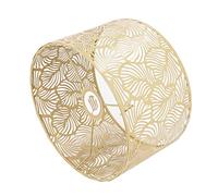 Bediffer Abat-jour Décoratif élégant pour Lampe de Table et Lampadaire, Décoration D'intérieur, E14 E27, Fer 9,84 Pouces (Or)