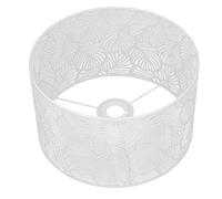 Bediffer Abat-jour Décoratif élégant pour Lampe de Table et Lampadaire, Décoration D'intérieur, E14 E27, Fer 9,84 Pouces (Blanche)