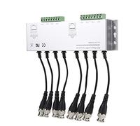 Bediffer Adaptateur Balun Vidéo HD pour Systèmes de Caméras de Vidéosurveillance, Convertisseur Passif 8 Canaux pour une Surveillance Claire, Portée de 250 M sur Câble Cat-5