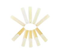 Bediffer Anches de Saxophone Paquet de 10 Anches de Sax Alto de Haute Qualité Son Riche Durables pour Saxophone Débutants et Professionnels Couleur Bois Naturel 7,8 X 2,2 X 0,1 (3)