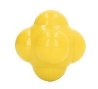 Bediffer Balle de Réaction en Caoutchouc de Couleur Vive, Balle D'entraînement Hexagonale pour L'amélioration de l'agilité et la Coordination œil-Main pour la Pratique Sportive, 68 Cm (Jaune)