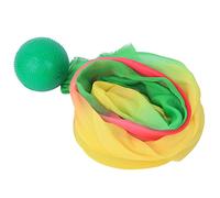 Bediffer Boule de Soie pour l'exercice de Tai Chi, Boule Légère et Douce de Force, Fil en Mousseline Réglable de 150cm, Fournitures de Performance (Verte + Fil coloré 1,5 mètres)