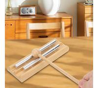 Bediffer Carillons de Table, Jouet Musical, Instrument de Percussion éducatif pour Enfants, Design à 2 Pôles, Bois de Hêtre et Métal, 1 Ensemble