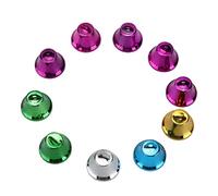 Bediffer Cloches Colorées pour Perroquets, Jouet Interactif en Fer | Construction en métal, couleurs vives, favorise les compétences de coordination, parfait comme accessoire de bricolage pour