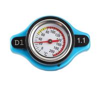 Bediffer Couvercle de Capuchon Thermostatique, Couvercle de Bouchon de Radiateur Thermostatique de Voiture Jauge de Température Pression Nominale avec Jauge de Température de l'eau (1,1 Bar)