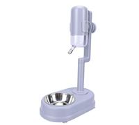 Bediffer Distributeur d'eau pour Animaux de Compagnie avec Poteau de | Pas de menton mouillé, Contrôle des déversements, Nettoyage facile, Convient aux chats et aux chiens