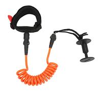 Bediffer Dragonne de Poignet pour Planche à Pagaie de 5,5 Mm, Laisse de Surf élastique en TPU pour Le Surf Tout Autour, Conception Réglable, Respectueuse de la Peau, Longueur de 4 Pieds (Orange)