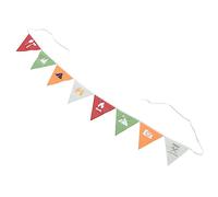 Bediffer Drapeau Triangulaire Durable pour événements Festifs - Bannière Fanion Multicolore de 8,2 Pieds en Tissu Oxford pour Jardin et Décoration Intérieure (Colorée)