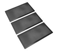 Bediffer Filtre de Refroidissement de Ventilateur D'ordinateur, Cadre Magnétique, Taux de Ventilation 65%, Couvercle de Protection Contre la Poussière, 10 Pièces, Noir, Magnétique Doux, 12x24cm