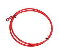 Bediffer Kit de Flexibles de Frein à Disque Hydraulique MEROCA pour Vélos de Montagne, en PVC Durable, Longueur Flexible de 2 M, Ensemble Complet pour Système (Rouge 1 mètre + aiguille à huile HB90