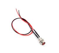 Bediffer Lampe Témoin LED Tableau de Bord, 4 Pieces 12V 8mm Rouge, Van et Voiture, Avertissement Avertisseur