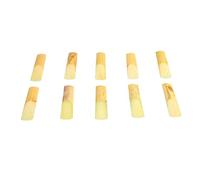 Bediffer Lot de 10 Anches pour Saxophone Alto, Anches Traditionnelles de Force Professionnelle pour un Son et des Performances Améliorés, Matériau Durable (Taille 3)
